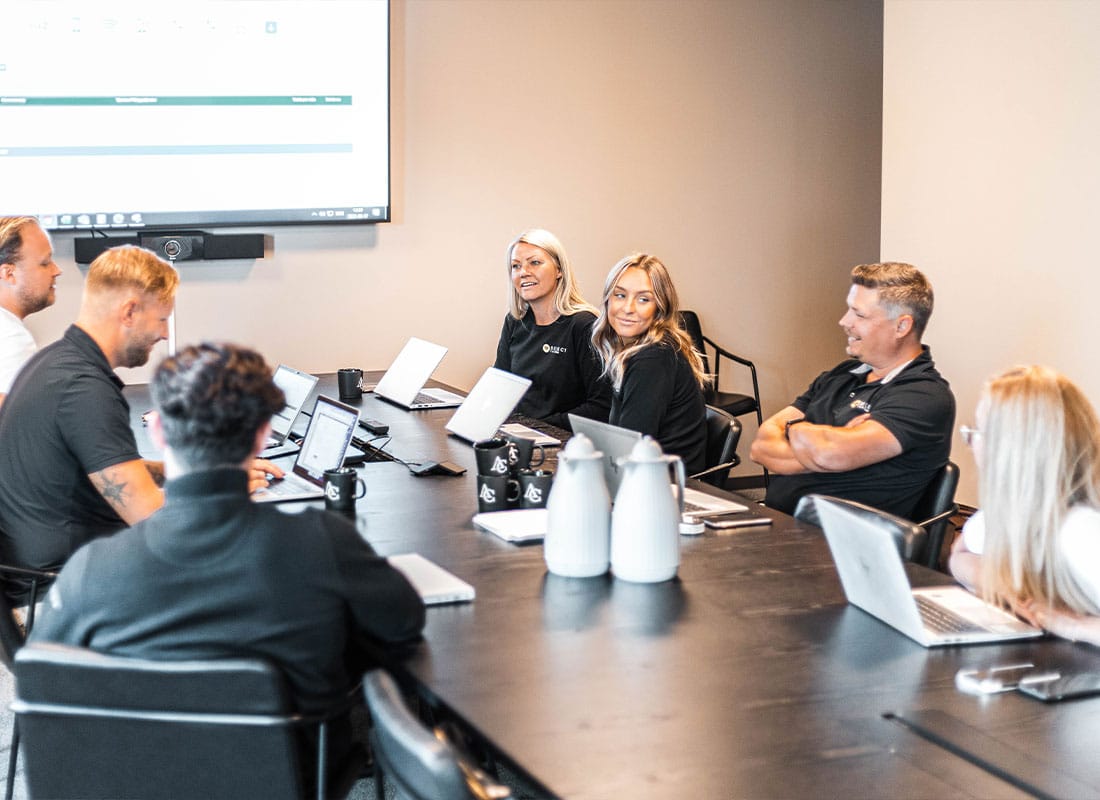 group of people in meeting